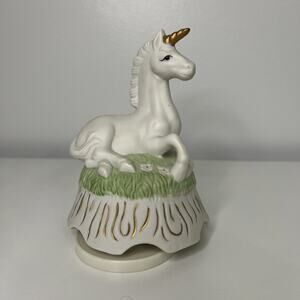 Musical Ceramic Unicorn Music Box MSR